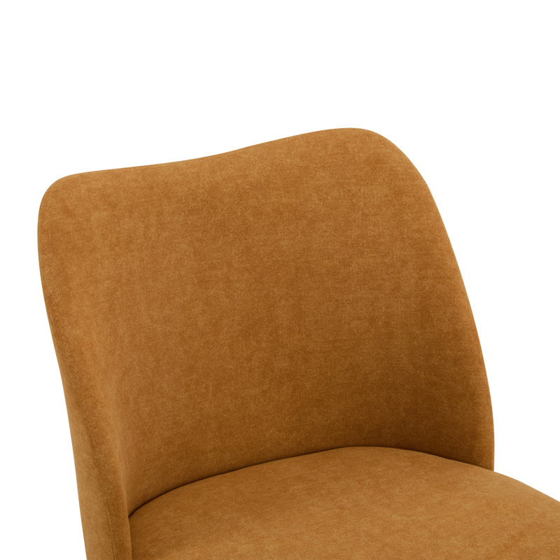 Chaises de salle à manger rembourrées Manzella, Gingembre gingembre