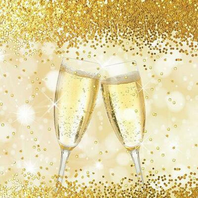 Serviettes à champagne pour 20 personnes