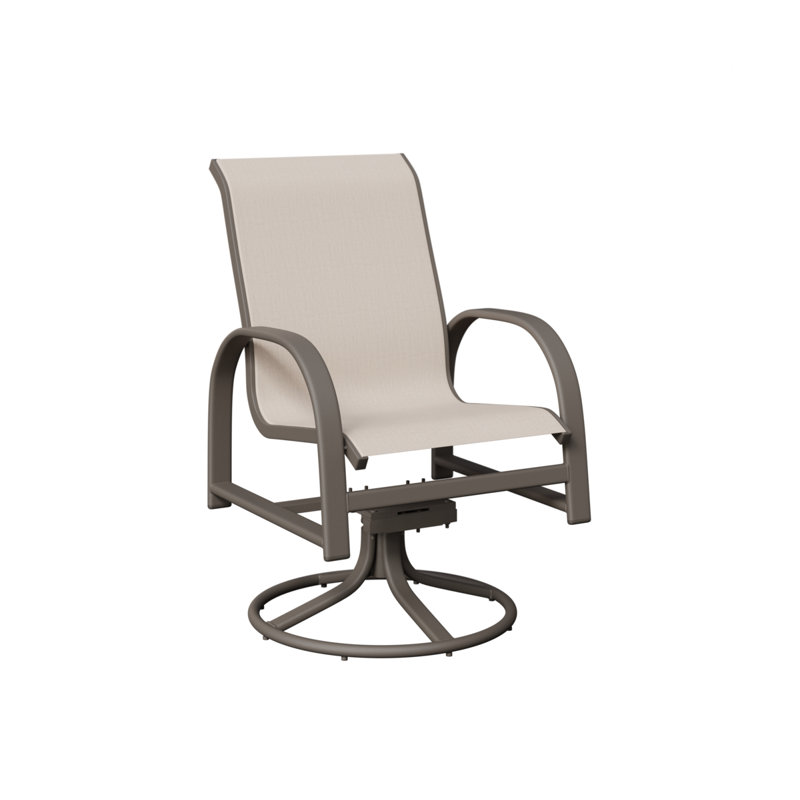 Chaise berçante berçante pivotante Berlin Gardens, Albâtre, Aluminium graphite