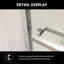 Cabine de douche coulissante demi-cadre l 48 po x H 76 po, chrome-117672026
