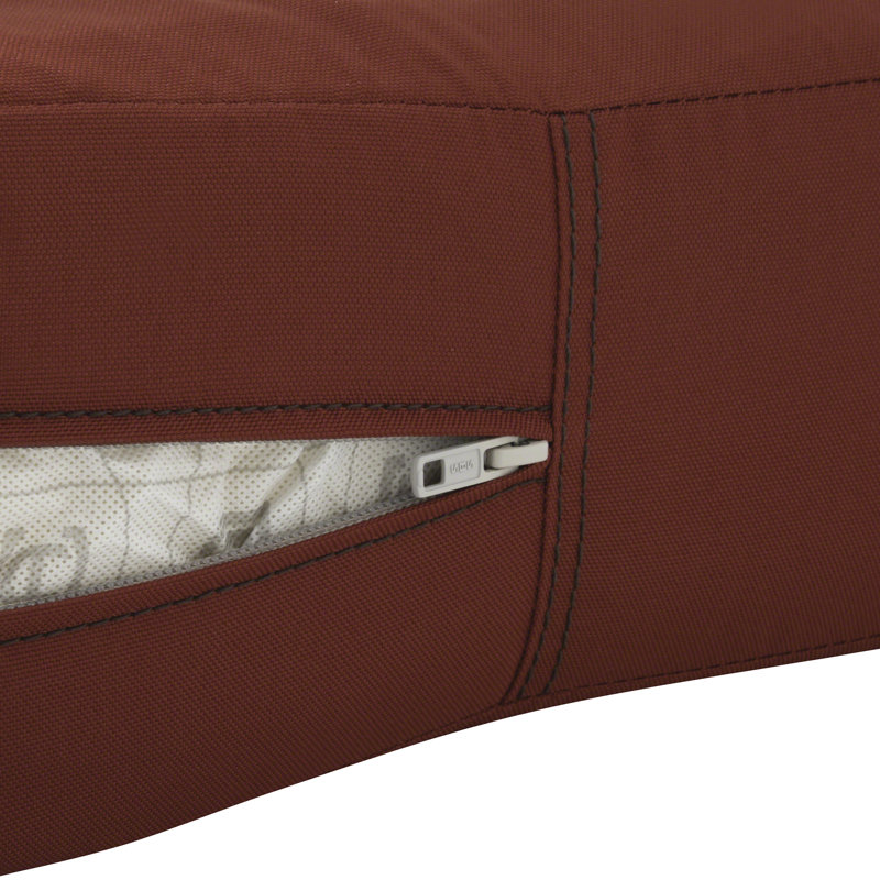 Jaylon Water-Resistant Patio Lounge Chair/Loveseat Cushion, Spice, 5" H x 25" W x 27" D