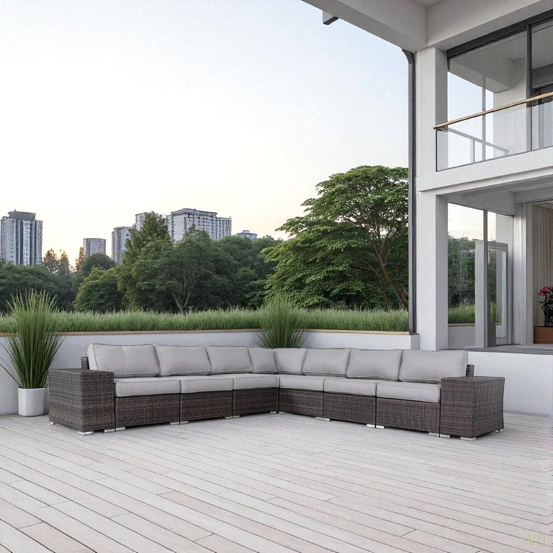 Fully Assembled Outdoor Wicker Patio Sofa – Ready-To-Use Furniture For Fast & Easy Setup