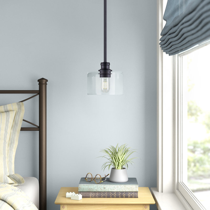Delcea 1 - Light Single Pendant, Black
