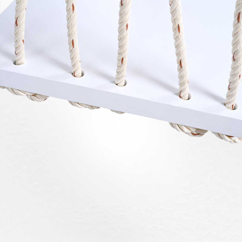 Balancelle de véranda en bois d'acacia avec coussin, Blanc, Gris