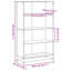 Borough Wharf Bookcase Engineered Wood-810684120-810684064