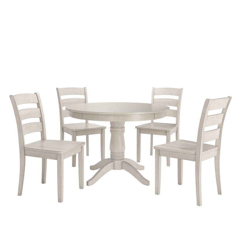 Ensemble repas 6 personnes Alexa-Mae, Blanc antique
