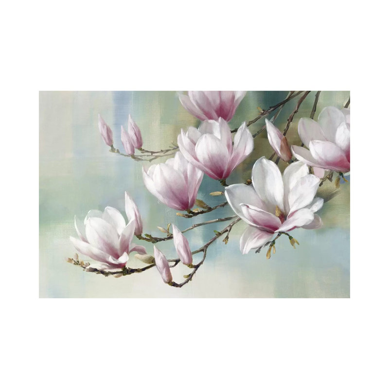 Magnolia Morning - Wrapped Canvas Painting, 66.04 cm H x 45.72 cm W x 1.91 cm D, Wrapped Canvas