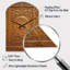 Vieille porte en bois sculpté IV - horloge de porte asymétrique-104240841