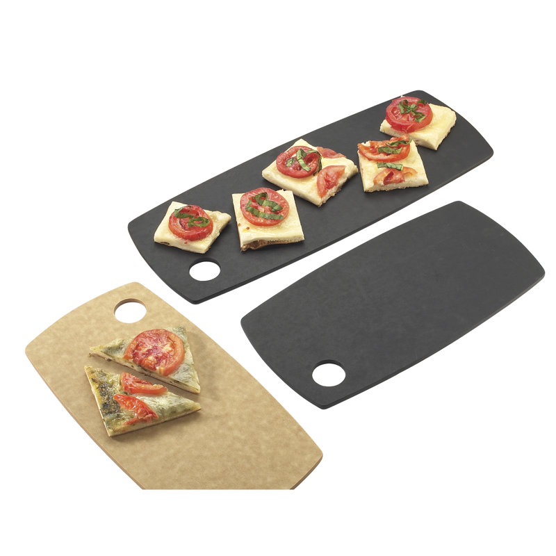 Planche à pain rectangulaire à bord arrondi, H 0,25 po x l 16 po x P 6 po, Naturel