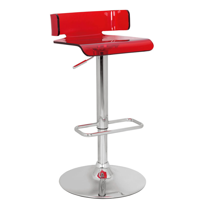 Tabouret pivotant réglable sur 360 ° - rouge et tabouret - pour une utilisation dans une chambre à coucher