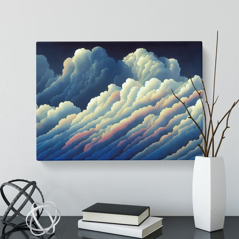 Fancy Cloudy Sky - Wrapped Canvas, 35cm H x 50cm W x 3cm D