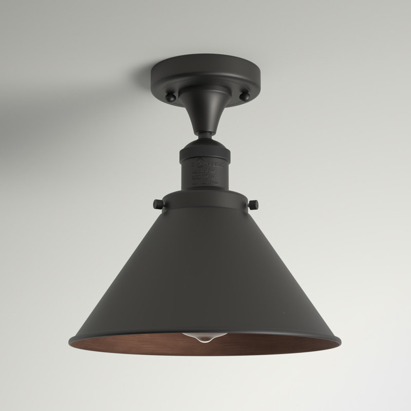 Elwell Semi Flush Mount, No Bulb Included, Oil Rubbed Bronze, Oil Rubbed Bronze