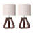 14.57" H Solid Wood Dimmable Table Lamps-1790218233