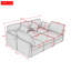 Canapé d'angle modulaire moderne avec pouf, ports de chargement, revêtement en chenille et coussins décoratifs pour salon-1503601795