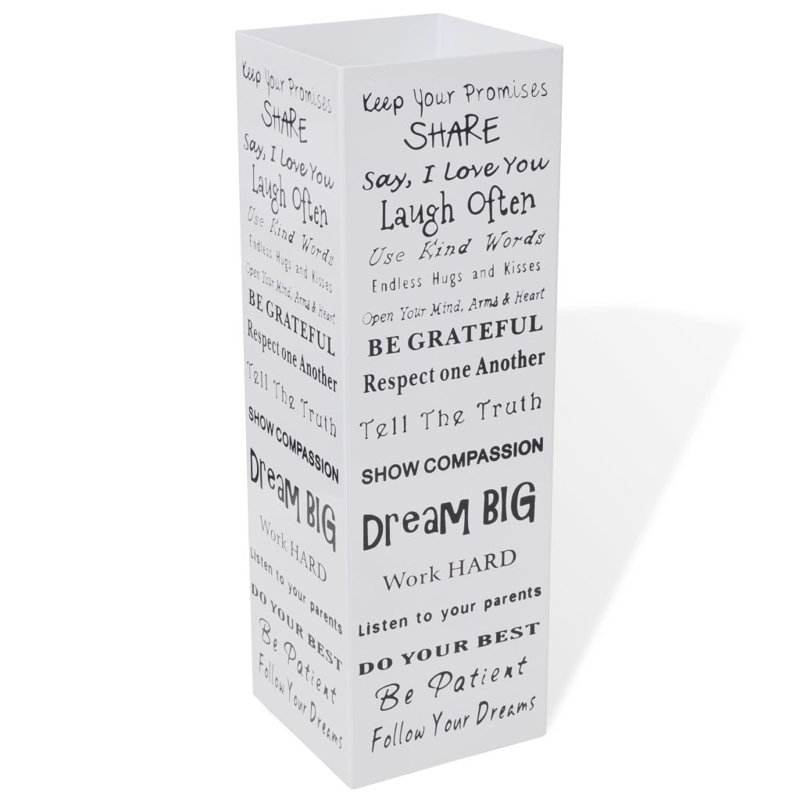 Hassett Steel Freestanding Umbrella Stand, White