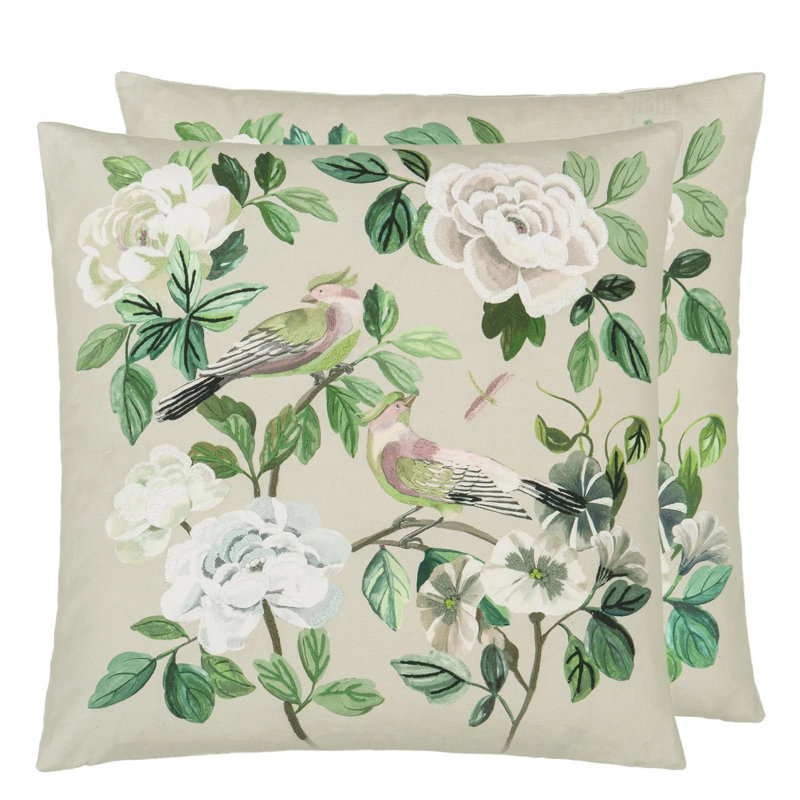 Miraflores Decorative Pillow, Cameo Floral