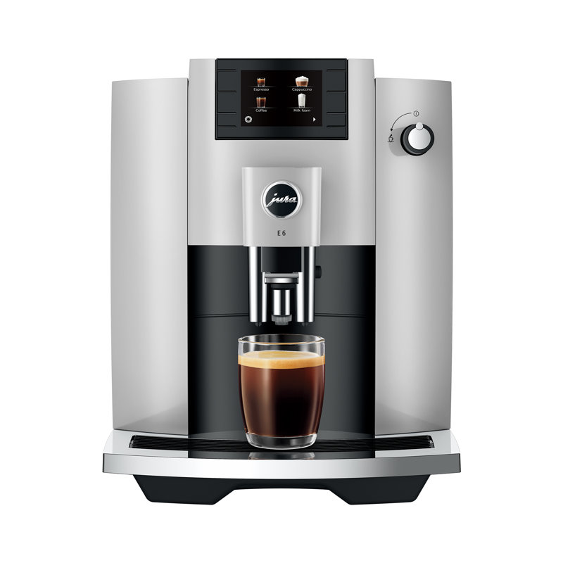 JURA E6 Fully Automatic Coffee & Espresso Machine, Platinum