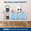 Table robuste en acier inoxydable, table de préparation de cuisine certifiée NSF avec tablette réglable, capacité de 430 + 260 lb, résistante à la rouille et facile à nettoyer pour un usage commercial et domestique-113880939