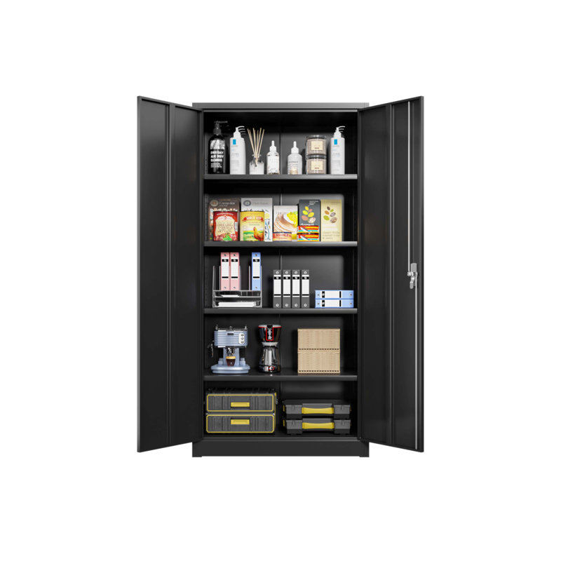 Durable Steel Storage Cabinet with Secure Locking System and Anti-Tip Design for Safe Organization