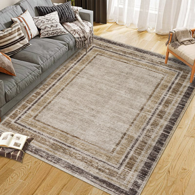 Tapis décoratif antidérapant à tapis doux et antidérapant pour salon / chambre à coucher