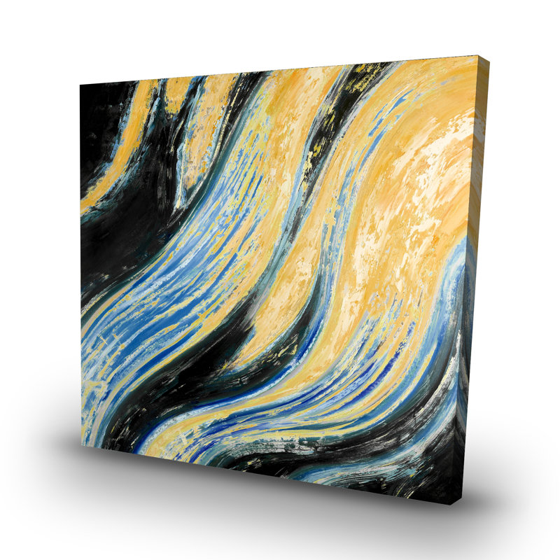 Wavy wave - 32"x32" art on canvas