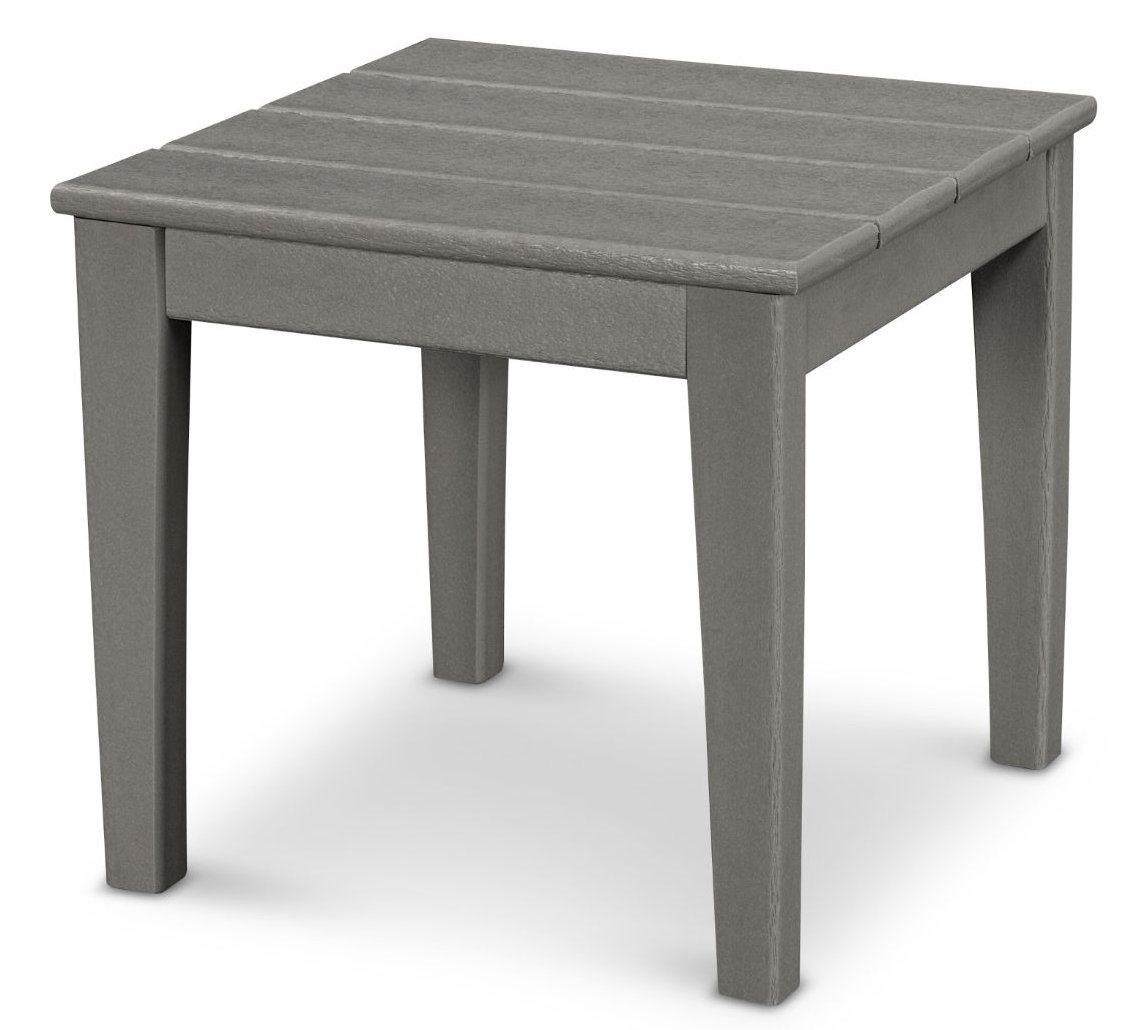 POLYWOOD Newport 18" End Table, Slate Gray