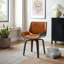 Faux Leather Swivel Side Chair-427295722-427297138