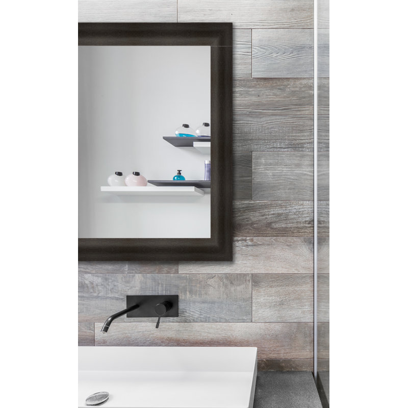 Miroir de salle de bain moderne et contemporain Sumatra, 42,5 po x 30,5 po