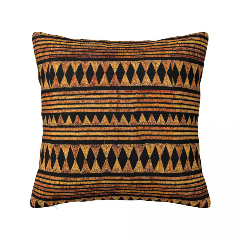 Gueye Geometric Square Throw Pillow Cover