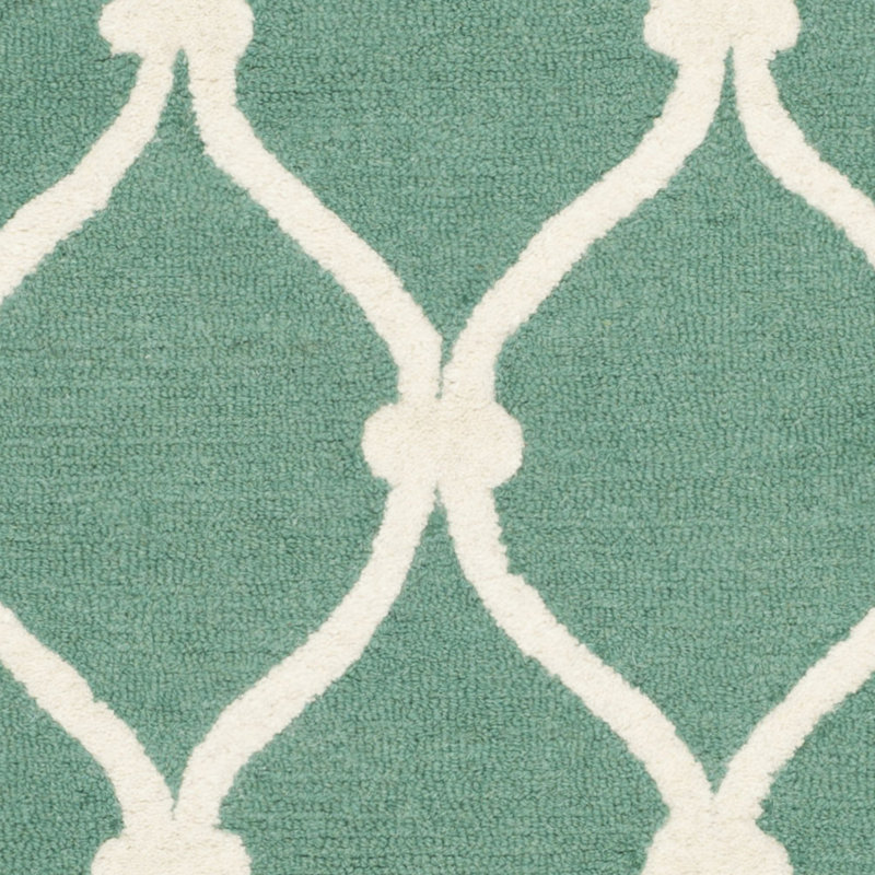 Cannen Hand Tufted Wool Geometric Rug, Rectangle 3' x 5'
