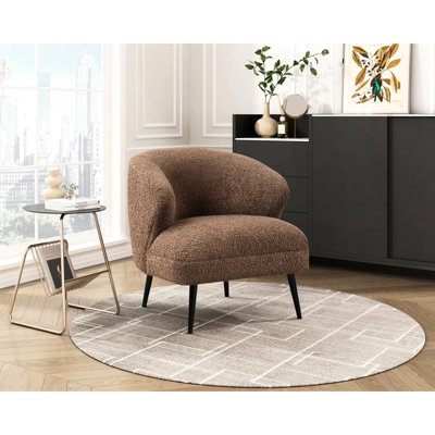 Fauteuil d'appoint rembourré Boucle