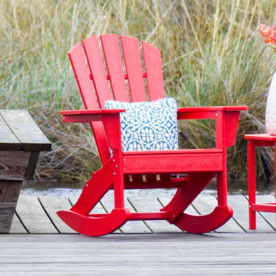 POLYWOOD Palm Coast Adirondack Rocking Chair
