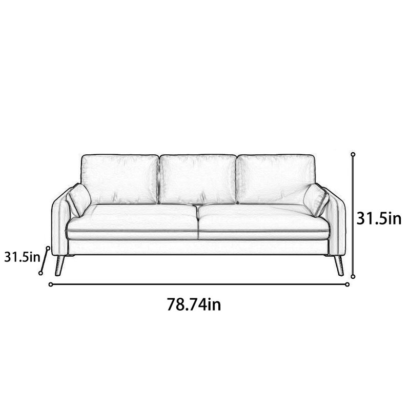 Ensemble de salon en similicuir Trema, Similicuir blanc