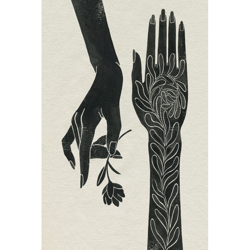 Forget Me Not Gesture I by Grace Popp - No Frame Print on Canvas, 30cm H x 20cm W x 3.8cm D