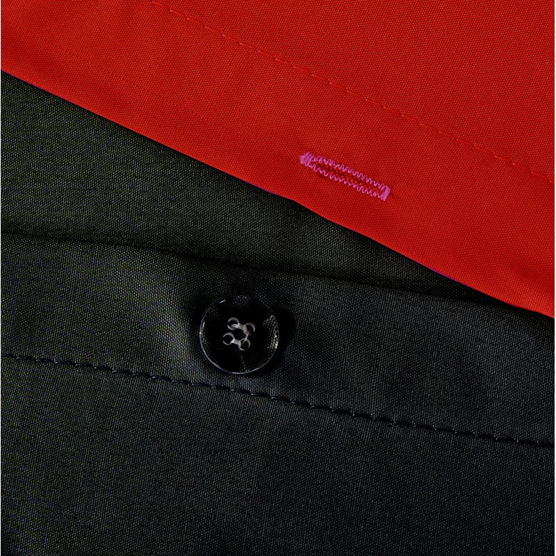 Microfibre Duvet Set, Double - 2 Standard Pillowcases, Red/Black