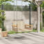 Banc en rotin 24,8 po x 24,4 po x 15,7 po Ebern Designs-1648431833