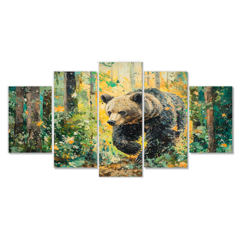 Castagnier - ours, art mural - décoration murale moderne