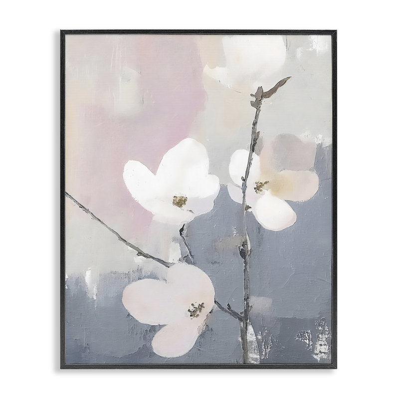 Lavande, brume de brume, estampe numérique, conception de Riley B, Giclée encadrée noir minuit, H 30 po x l 24 po