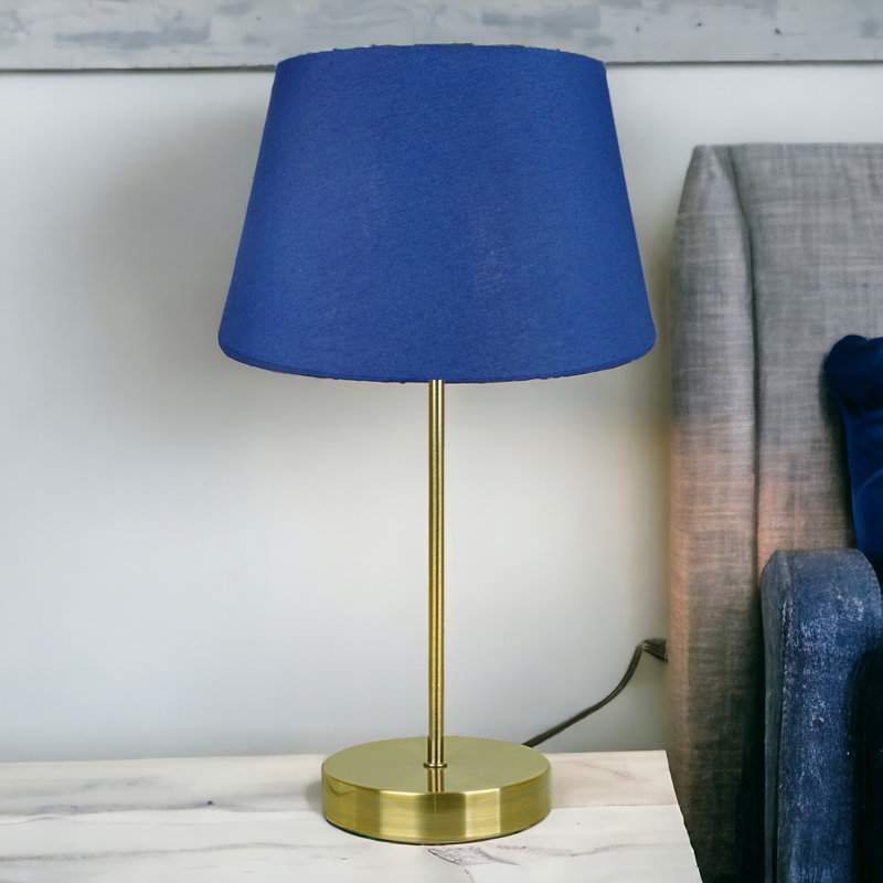 Okken Metal Table Lamp, Navy