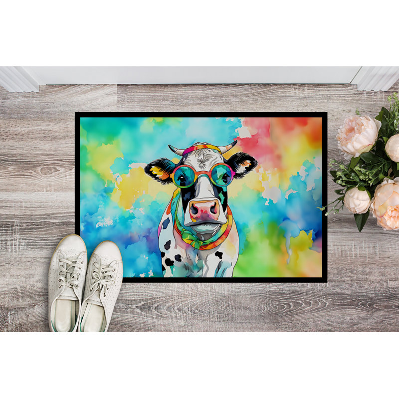 Thailen Animal Cow Doormat DAC3995, L 18 po x L 27 po