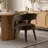 Modern 79" Oval Dining Table Set With 6 Velvet Upholstered Arm Dining Chairs-1281527231