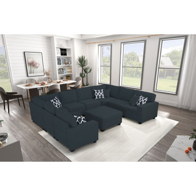 Masato Upholstered U-Shaped Sectional Symmetrical