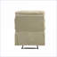 Fauteuil inclinable, moderne en microfibre beige à mouvement mural | Beige | Microfibre