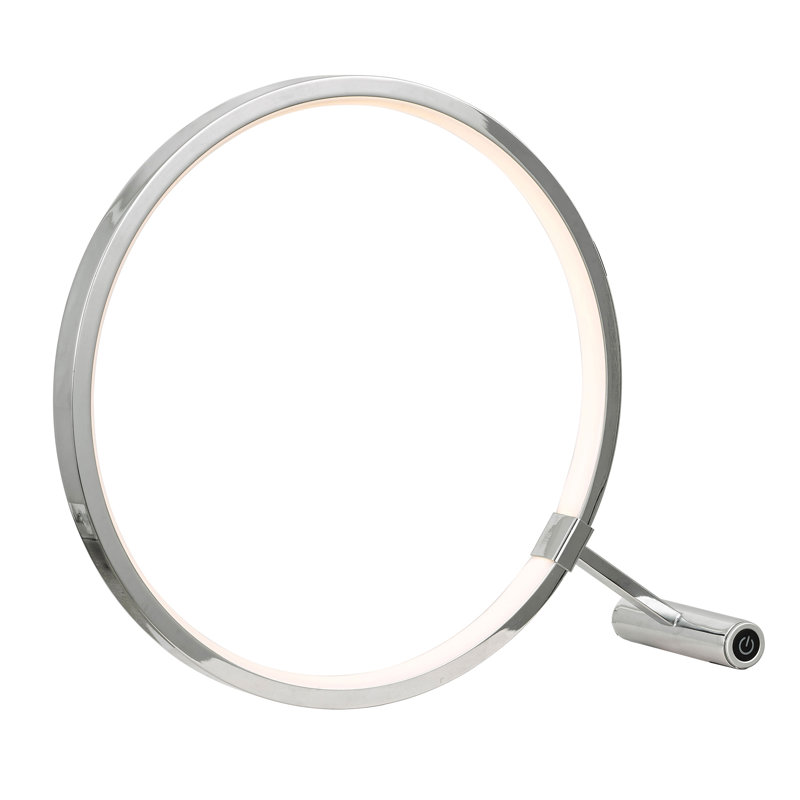 Lampe de table 12 po Avera, Chrome poli