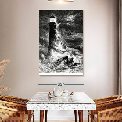 Aletra Lighthouse In Storm