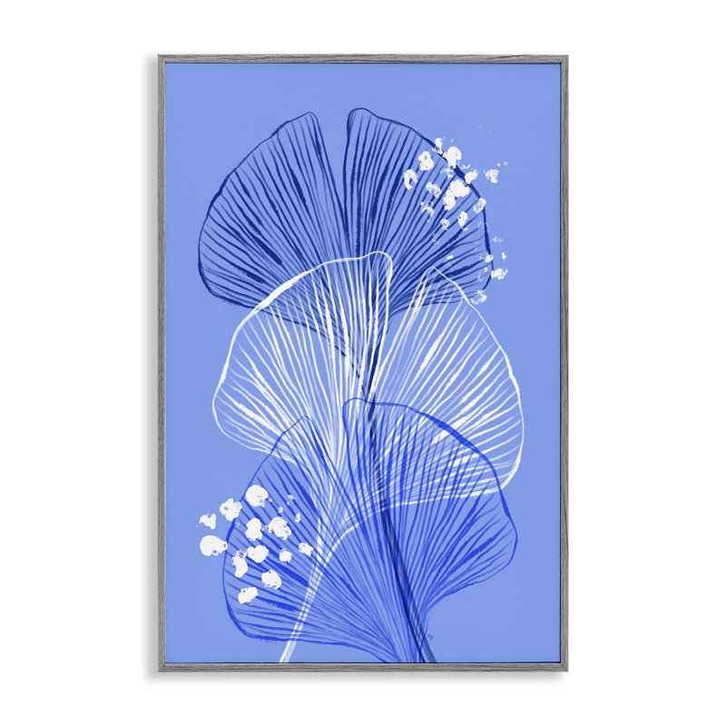 Giclée bleue superposée, estampe numérique, design par Martina Pavlova, H 24 po x l 16 po, Estampe numérique Farmhouse
