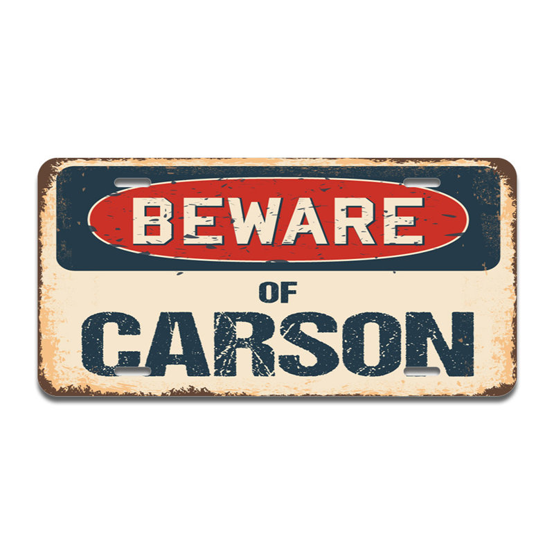 Beware of Carson Aluminum Plate Frame