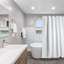 Rideau de douche simple gaufré Waffle-2101793379-2029985380