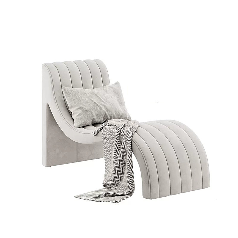Fauteuil à arc moderne, Mélange de polyester Griege