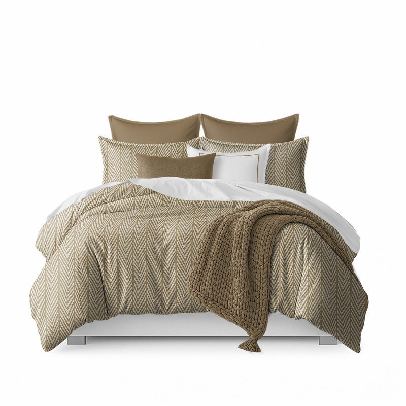 Rustic Oat Comforter & 2 Shams Set King, King Comforter + 2 King Shams
